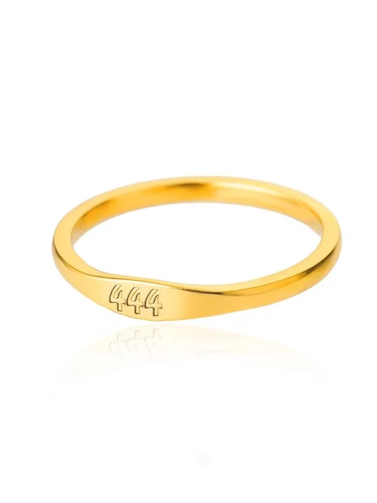 Jewelry - Angel Number 444 Slim Band Ring